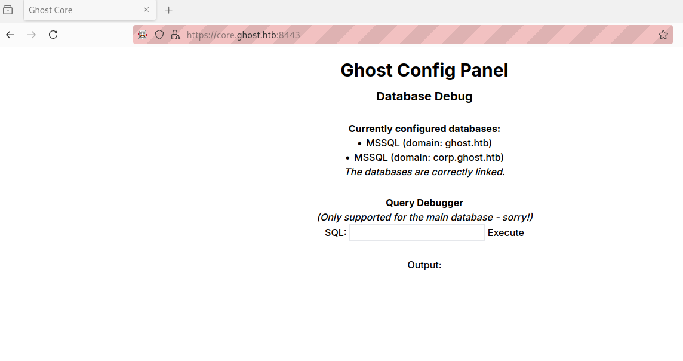 MSSQL Debug Panel